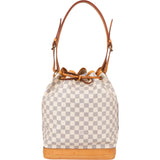 Louis Vuitton Monogram Damier Azur Sac Noé Grande Shoulder Bag