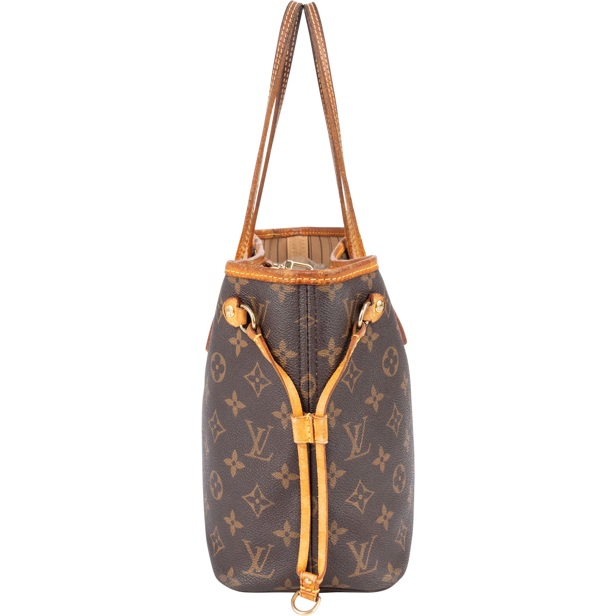 Louis Vuitton Canvas Monogram Neverfull PM Shoulder Bag - vintageandkickz