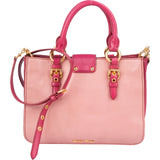 Miu Miu Leather Madras Bicolore Handbag - vintageandkickz