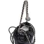 Chanel Noir Quilted Calfskin Small 22 Shoulder Bag - vintageandkickz