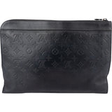 Louis Vuitton Monogram Shadow Leather Pochette Jour Discovery Clutch