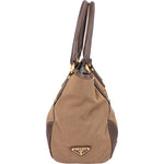 Prada Logo Jacquard Triangle Tote Handbag - vintageandkickz