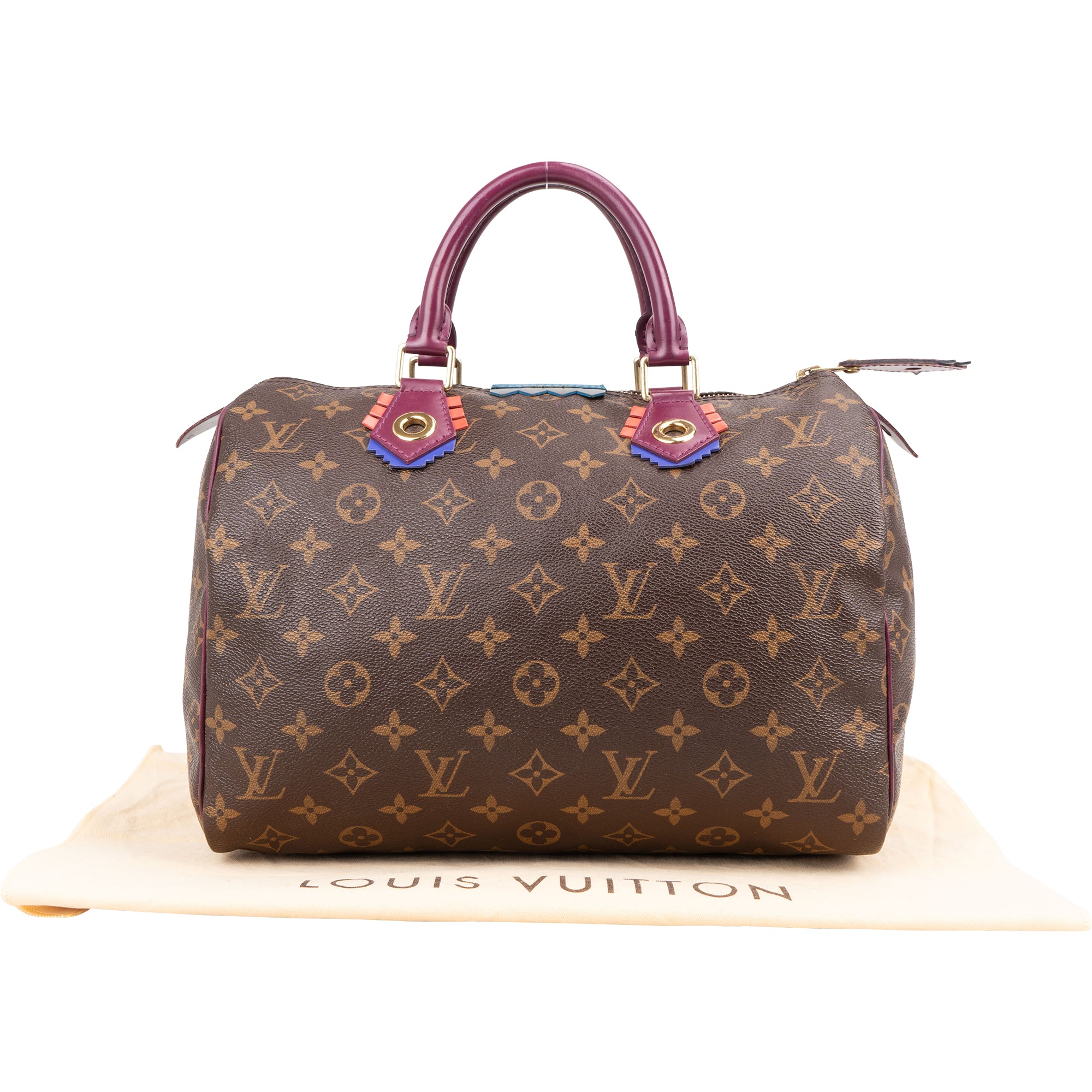 Louis Vuitton Monogram Canvas Speedy 30 Totem Handbag - vintageandkickz