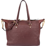 Louis Vuitton Burgundy Monogram Empreinte Leather Lumineuse PM Shoulder Bag