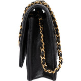 Chanel Quilted Caviar Leather Wallet on Chain Crossbody Bag