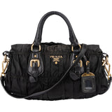 Prada Quilted Nylon Handbag - vintageandkickz