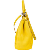 Fendi Yellow Pony Hair Peekaboo Handbag