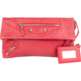 Balenciaga Pink Leather City Clutch