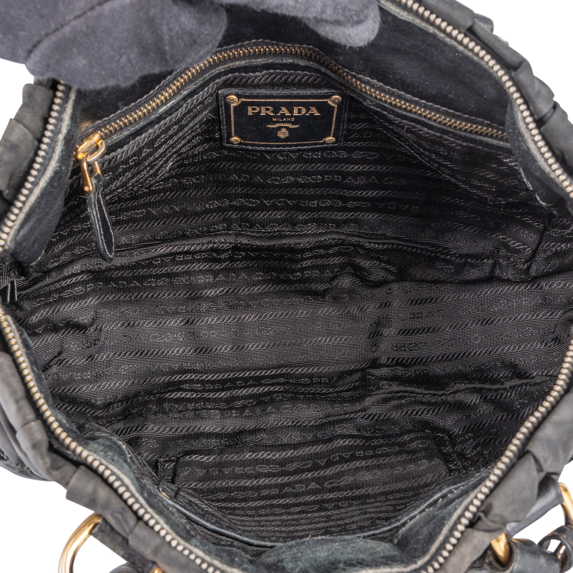 Prada Quilted Nylon Handbag - vintageandkickz