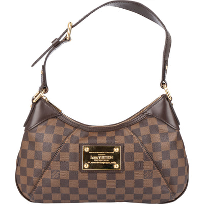 Louis Vuitton Damier Ebene Monogram Thames PM Shoulder Bag