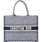Christian Dior Dots Monogram Cotton Medium Tote Bag