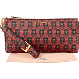 Miu Miu Printed Leather Wristlet Pouch