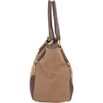 Prada Logo Jacquard Triangle Tote Handbag - vintageandkickz