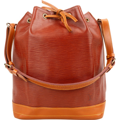 Louis Vuitton Brown Epi Leather Sac Noé Grande Shoulder Bag - vintageandkickz