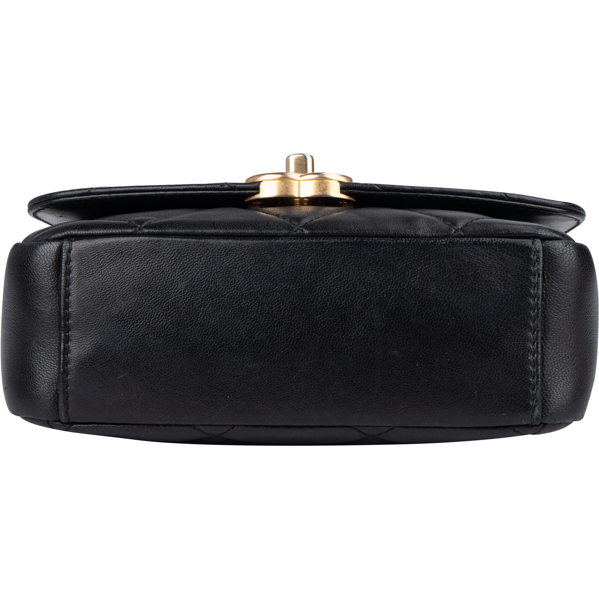 Chanel Quilted Lambskin Mini Coin Single Flap Crossbody Bag - vintageandkickz