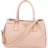 Prada Pink Saffiano Leather Galleria Handbag
