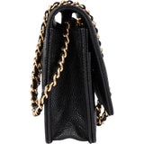 Chanel Caviar Leather Classic Wallet on Chain Crossbody Bag