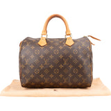 Louis Vuitton Monogram Canvas Speedy 30 Handbag - vintageandkickz