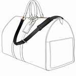 Schulterriemen Schwarz (Breit / Verstellbar) - Keepall, Greenwich - vintageandkickz
