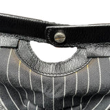 Ermenegildo Zegna Black Pebbled Leather Briefcase Handbag