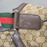 Gucci Monogram GG Canvas Web Strap Crossbody Bag