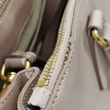 Prada Pink Saffiano Leather Galleria Handbag