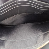 Gucci Black Leather Bee Clutch