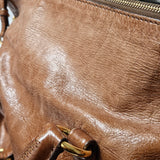 Miu Miu Brown Leather City Handbag
