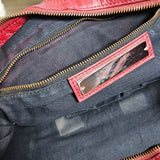 Balenciaga Bordeaux Leather City Handbag