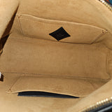 MCM Monogram Visetos Aren Crescent Crossbody Bag