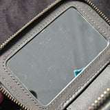 Chanel Grey Lambskin Mini Vanity Crossbody Bag