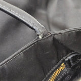 Prada Tessuto Nylon Patent Leather Handle Tote Shoulder Bag