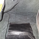 Celine Black Leather Horizontal Cabas Shoulder Bag