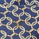 Hermès H Chain Link Pattern Silk Tie Krawatte