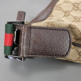 Gucci Monogram GG Canvas Web Strap Crossbody Bag