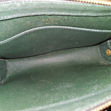 Louis Vuitton Green Taiga Leather Baikal Clutch Bag