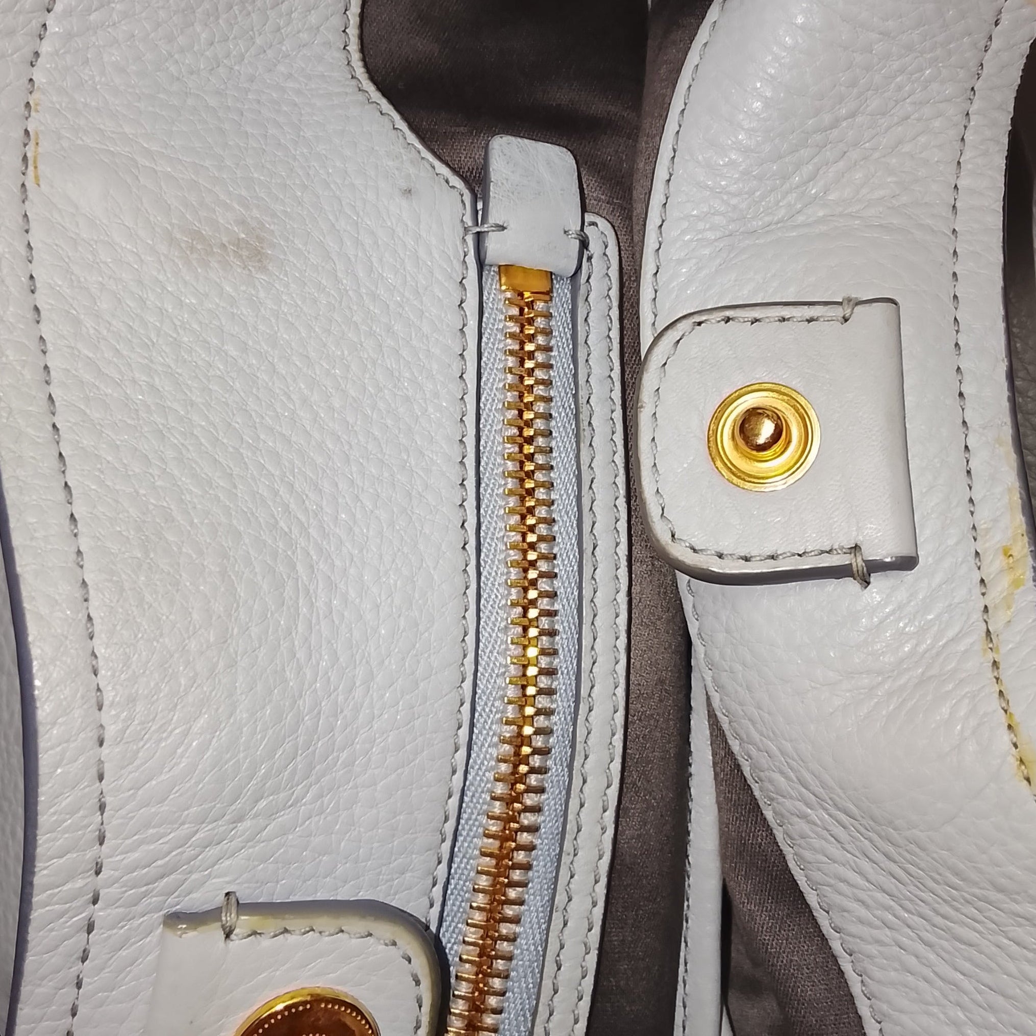 Miu Miu Vitello Lux Leather Handbag - vintageandkickz
