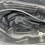 Saint Laurent Black Leather Mini Lou Lou Crossbody Bag