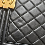 Chanel Quilted Lambskin Boy Single Flap Crossbody Bag - vintageandkickz