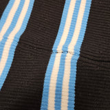 Chanel Blue & Black Striped Cotton Knit Bandeau Short Dress (FR36 / DE34)