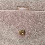 Fendi Shearling Multi Baguette Buckle Shoulder Bag