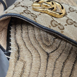 Gucci Monogram GG Canvas Espadrille Slide Sandal Sandals (39)