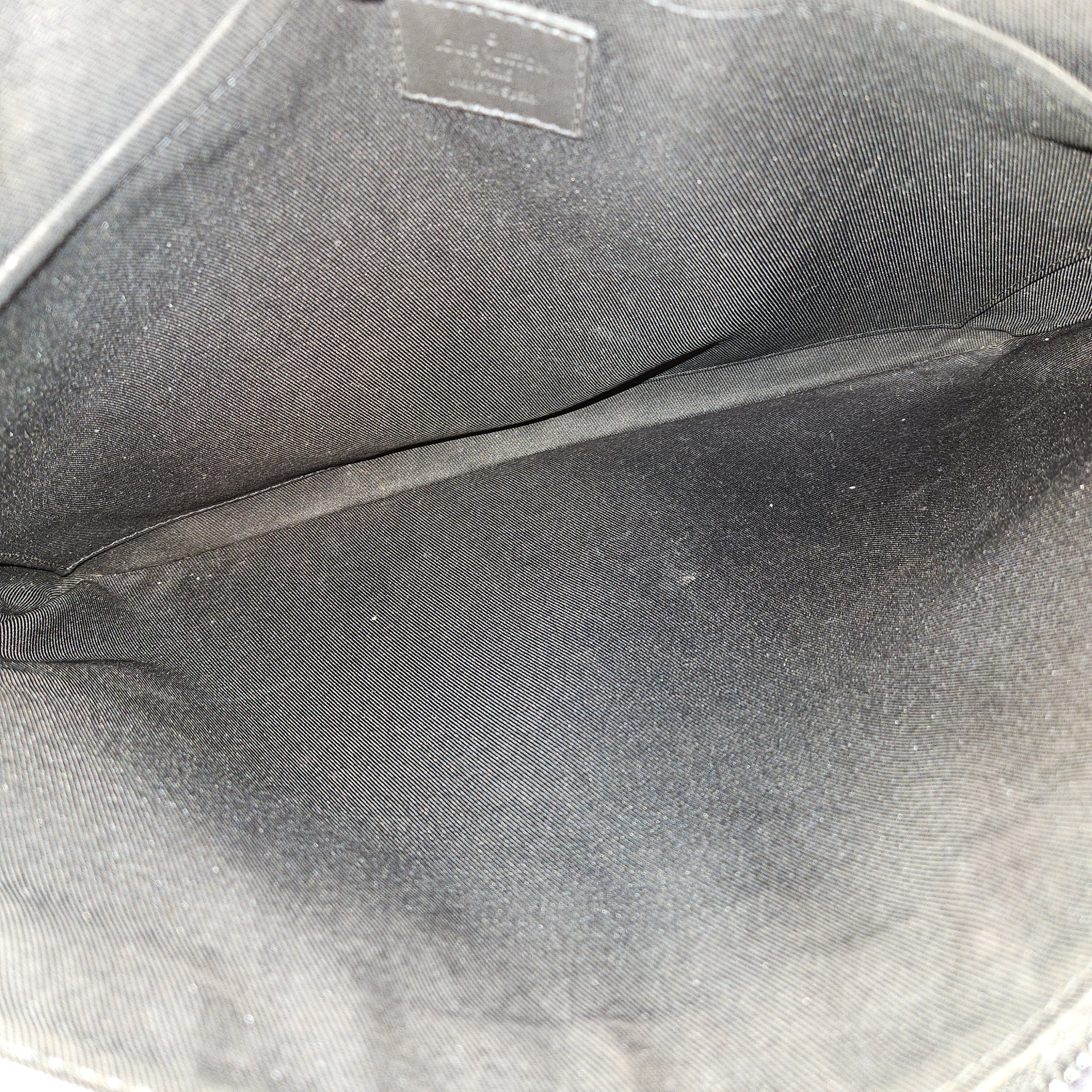 Louis Vuitton Monogram Shadow Leather Pochette Discovery Laptop Clutch - vintageandkickz