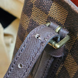 Louis Vuitton Damier Ebene Monogram Bucket PM Handbag