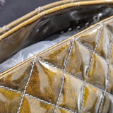 Chanel Quilted Patent Leather Ombre Mademoiselle Bowling Shoulder Bag