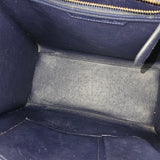 Céline Ink Blue Leather Lugggage Handbag