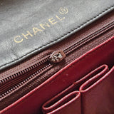 Chanel Quilted Lambskin 24K Gold Turnlock Single Flap Crossbody Bag - vintageandkickz