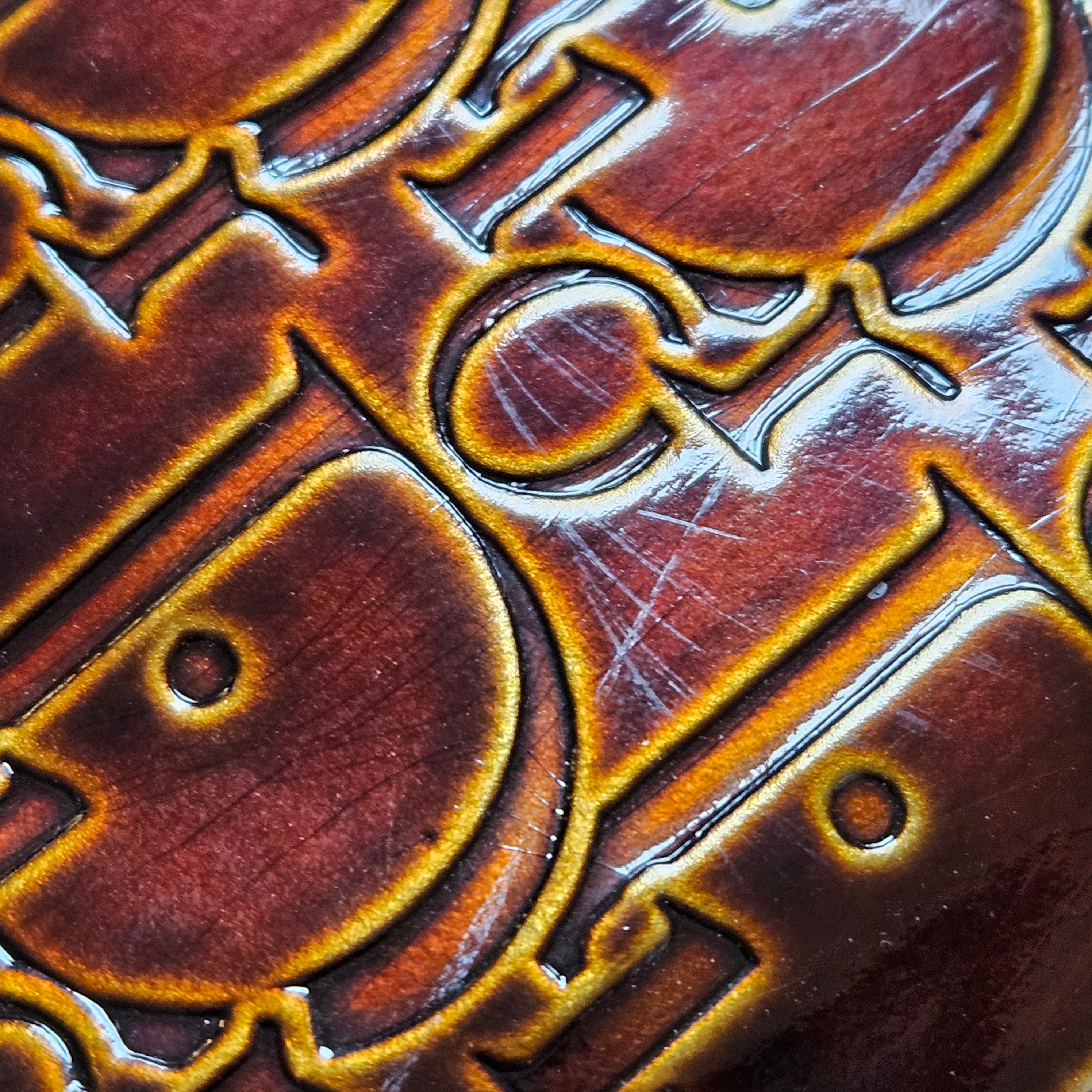 Christian Dior Patent Leather Oblique Monogram Maris Handbag - vintageandkickz