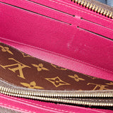 Louis Vuitton Monogram Canvas Clemence Zippy Wallet