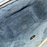 Celine Petrol Leather Grained Calfskin Belt Handbag